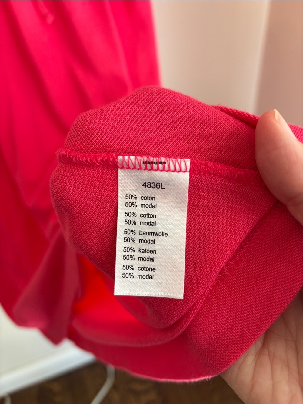 Lacoste Hot Pink Polo Shirt Dress with Drawstring Neck alligator logo Women’s XL - Picture 6 of 8
